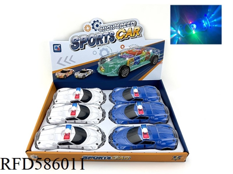 INERTIAL ACOUSTO-OPTIC TRANSPARENT SHELL POLICE CAR (NO PRINTED)