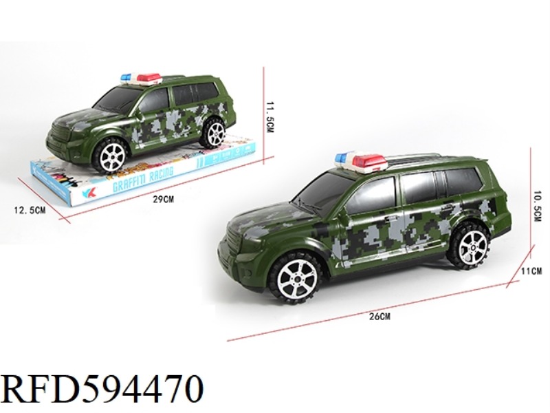 TOYOTA OVERBEARING 1:16 OFF-ROAD INERTIAL MILITARY POLICE CAR