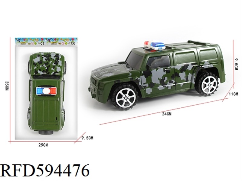 H31:16 HUMMER OFF-ROAD INERTIAL MILITARY POLICE CAR