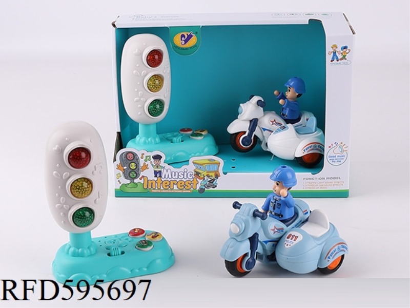 MUSIC TRAFFIC LIGHTS + INERTIAL POLICE MOTORCYCLE (PASSENGER)