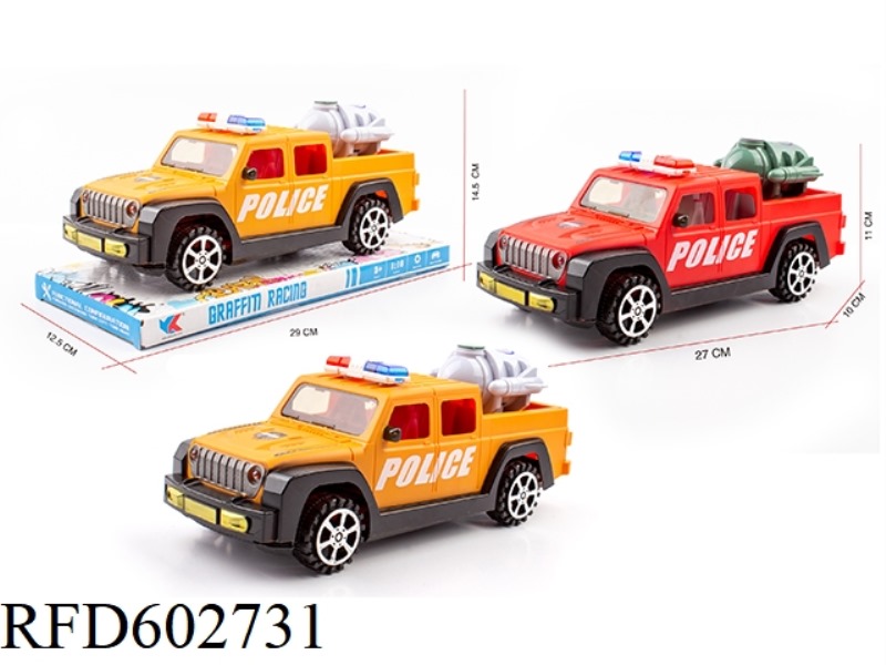 1:16 WRANGLER PICKUP INERTIAL POLICE CAR