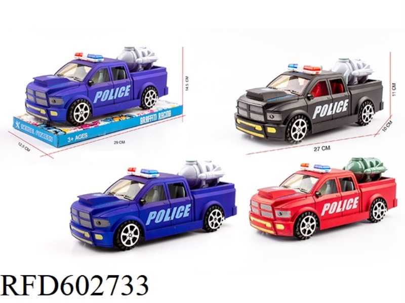 1:16 DODGE RAM INERTIAL PICKUP POLICE CAR