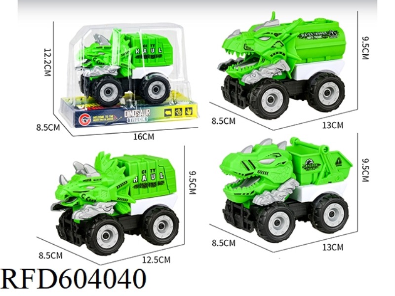 MEDIUM AND LARGE INERTIA DINOSAUR SANITATION TRUCK