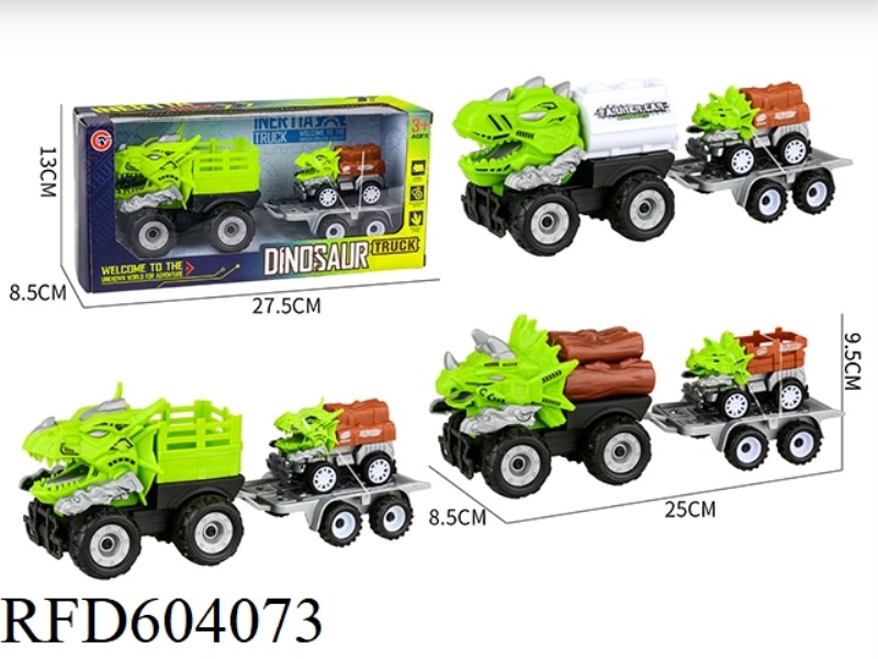 MEDIUM AND LARGE INERTIA DINOSAUR FARMER CAR 1 PULL-BACK DINOSAUR CAR
