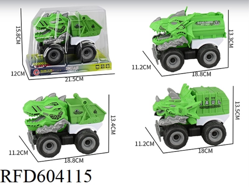 LARGE INERTIAL DINOSAUR SANITATION TRUCK