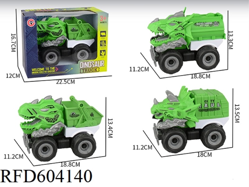LARGE INERTIAL DINOSAUR SANITATION TRUCK