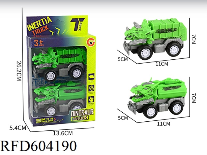 MEDIUM SMALL INERTIAL DINOSAUR SANITATION TRUCK 2
