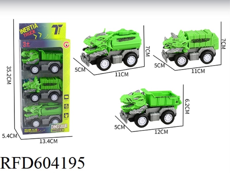 MEDIUM SMALL INERTIAL DINOSAUR SANITATION TRUCK 3