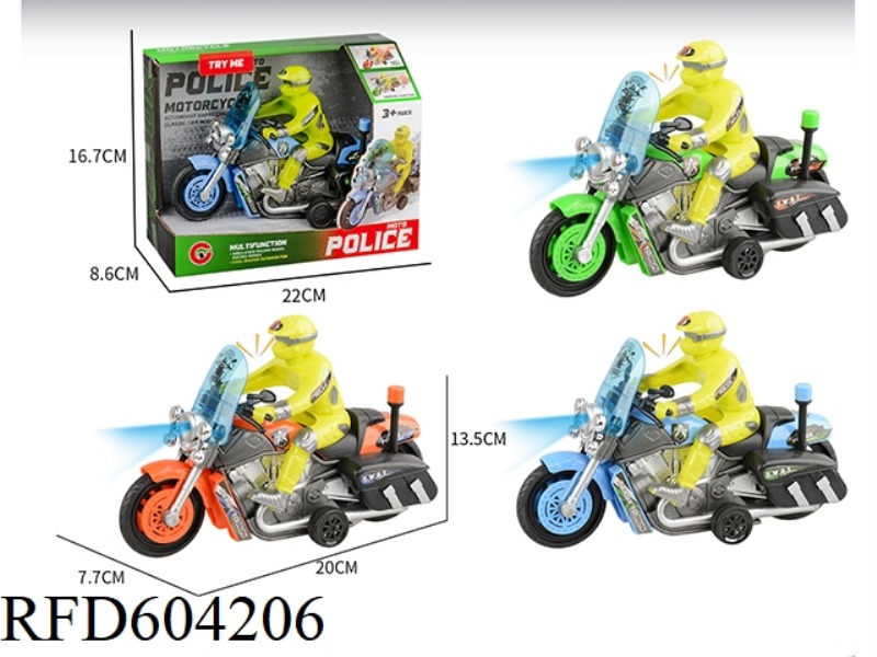 MEDIUM LIGHT SOUND INERTIAL MOTORCYCLE POLICE CAR