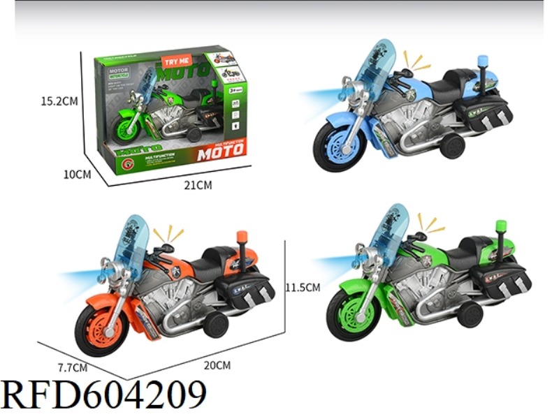 MEDIUM LIGHT SOUND INERTIAL MOTORCYCLE POLICE CAR