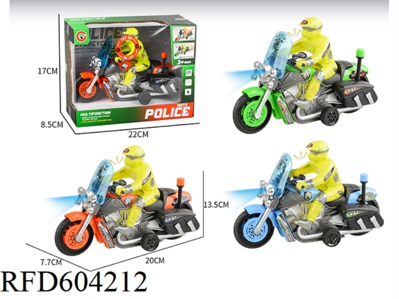 MEDIUM LIGHT SOUND INERTIAL MOTORCYCLE POLICE CAR
