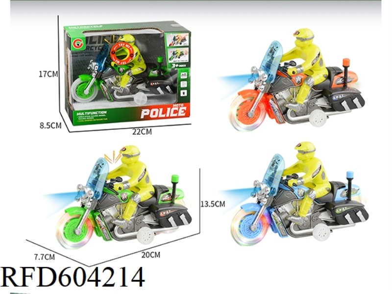 MEDIUM LIGHT SOUND INERTIAL MOTORCYCLE POLICE CAR