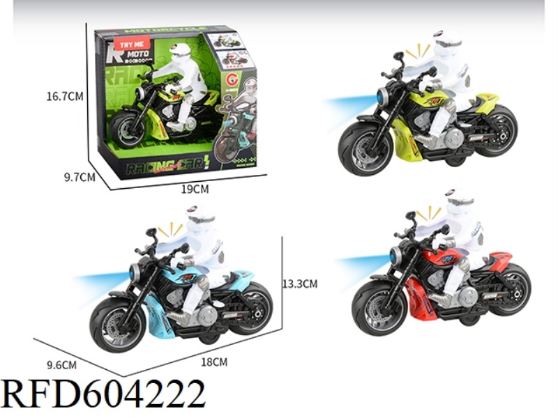 MEDIUM LIGHT SOUND INERTIAL MOTORCYCLE RACING