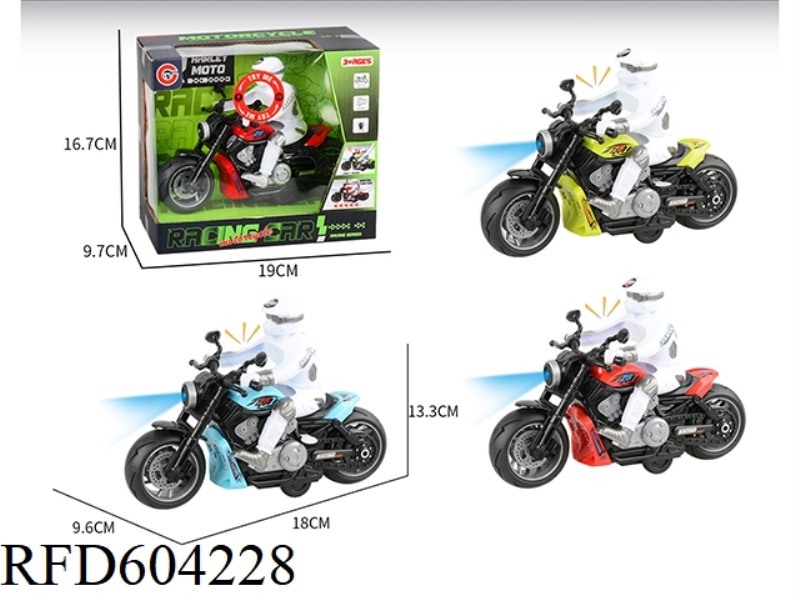 MEDIUM LIGHT SOUND INERTIAL MOTORCYCLE RACING