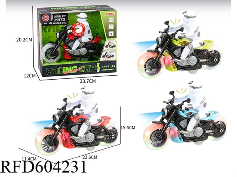 LARGE LIGHTS SOUND INERTIAL MOTORCYCLE RACING