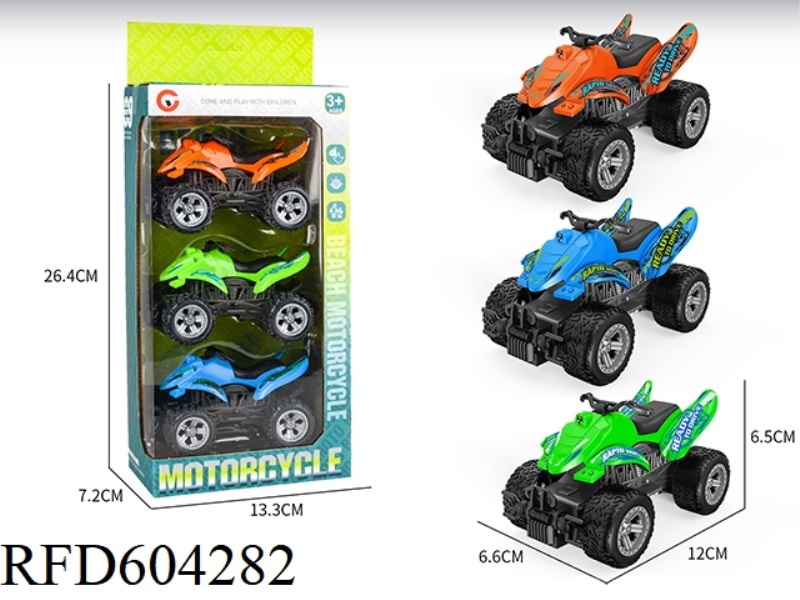 SMALL INERTIAL 3 ONLY LOADED RACING BEACH MOTORCYCLE