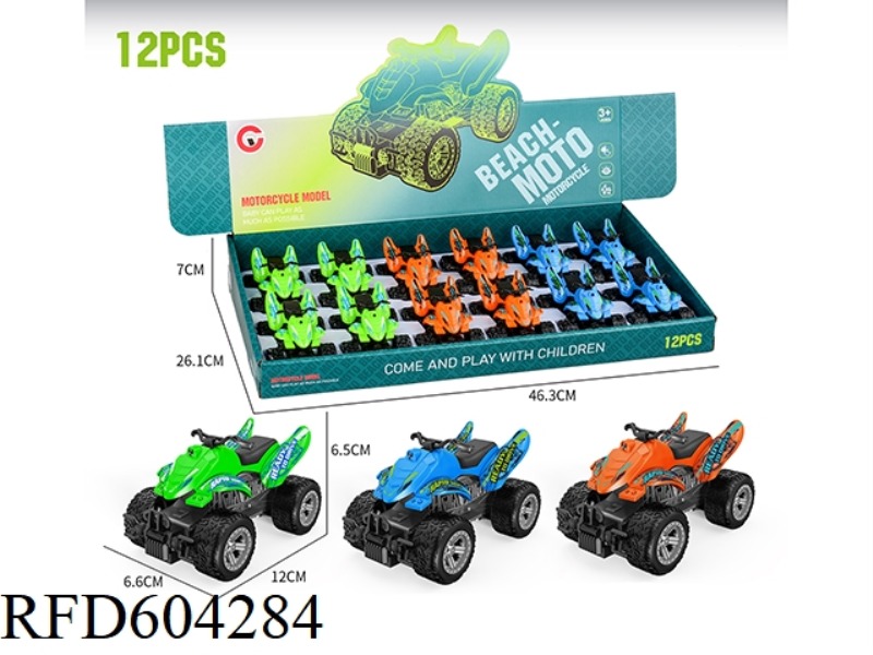 SMALL INERTIAL RACING BEACH MOTORCYCLE 12PCS