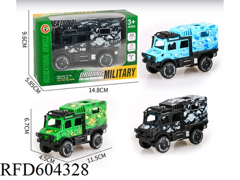 SMALL INERTIAL DOUBLE PLATOON UNIMOK MILITARY VEHICLE