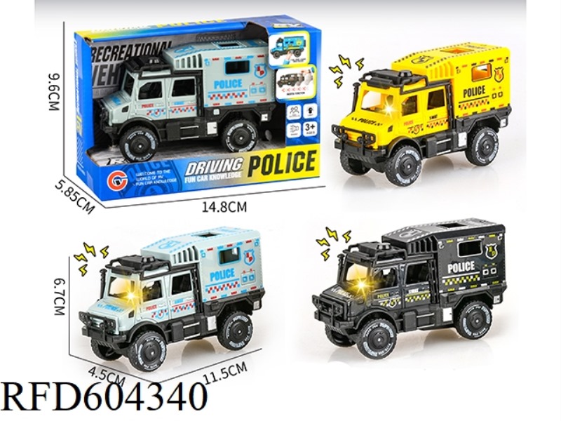 TRUMPET LIGHT SOUND INERTIAL DOUBLE ROW UNIMOK POLICE CAR