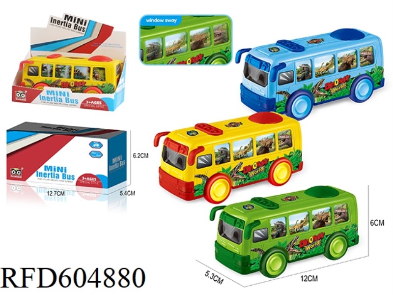 CARTOON DINOSAUR BUS INERTIA CAR