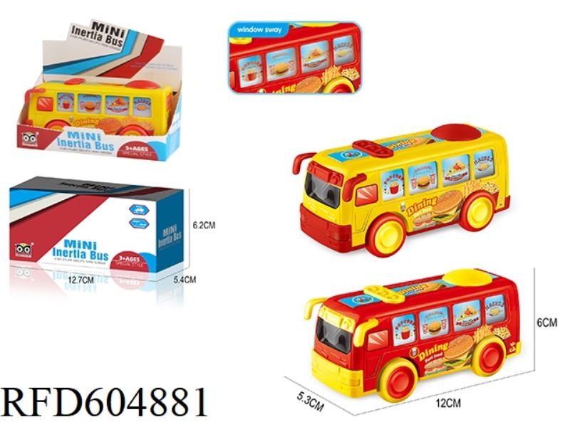 CARTOON BURGER BUS INERTIA CAR