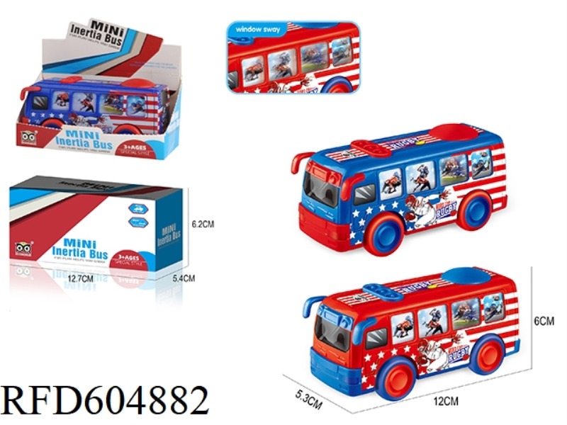 CARTOON FOOTBALL BUS INERTIAL CAR