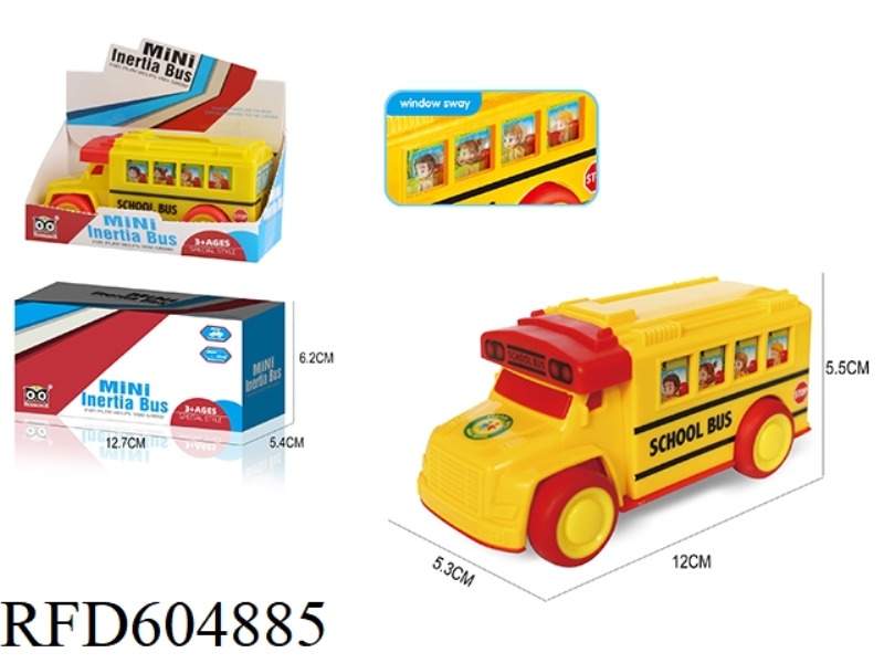 CARTOON SCHOOL BUS INERTIA CAR