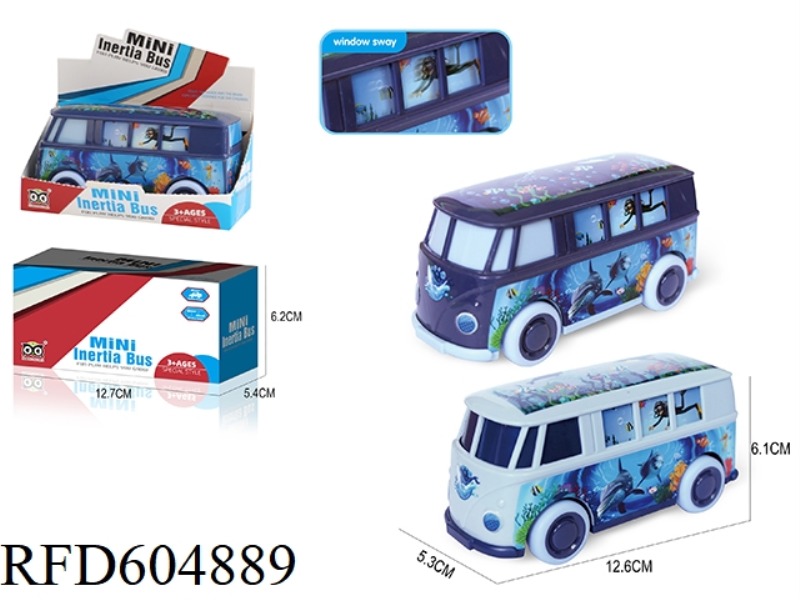 CARTOON SHARK BUS INERTIAL CAR
