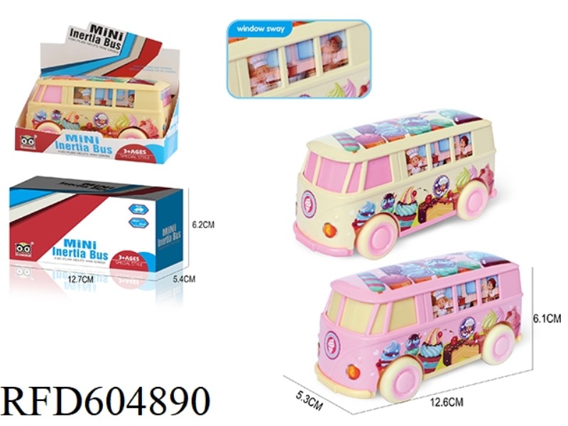 CARTOON CAKE ICE CREAM BUS INERTIA CAR