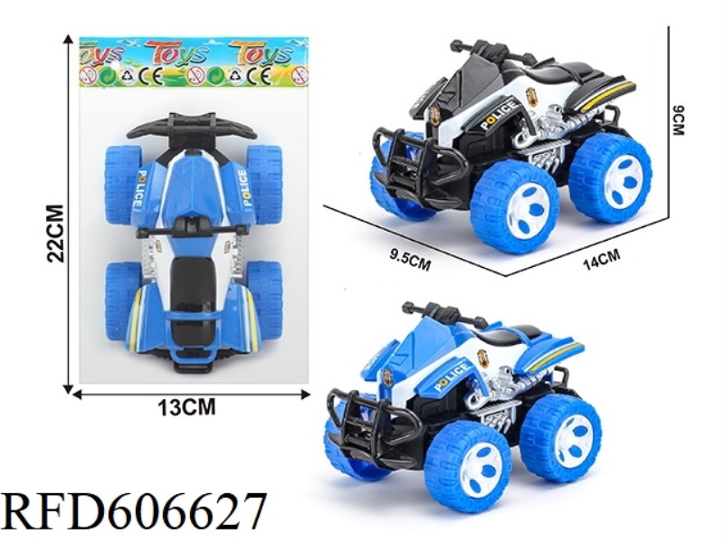 1:43 BEACH MOTORCYCLE POLICE CAR INERTIAL CAR