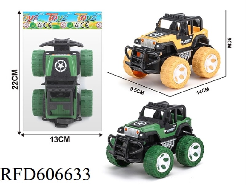 INERTIAL JEEP ARMY SUV 1:43
