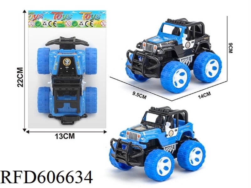 INERTIAL JEEP POLICE SUV 1:43