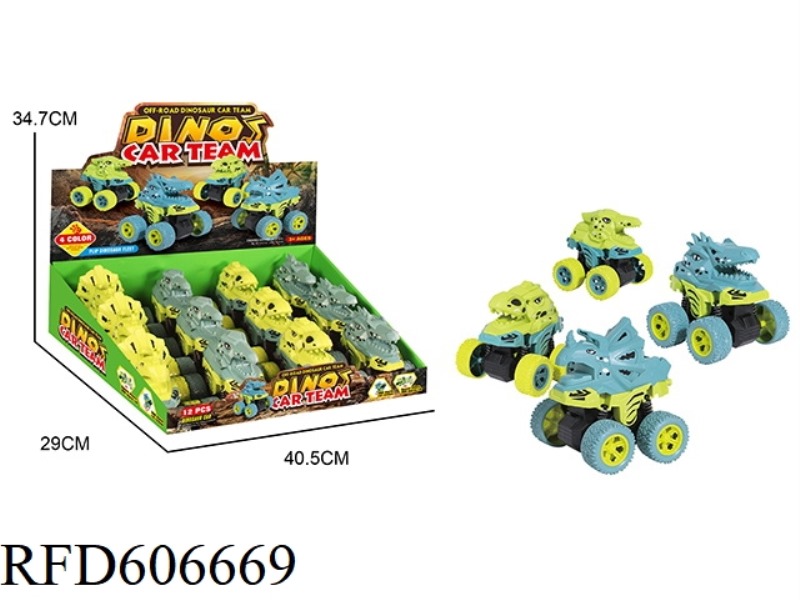 DINOSAUR STUNT CAR 12PCS