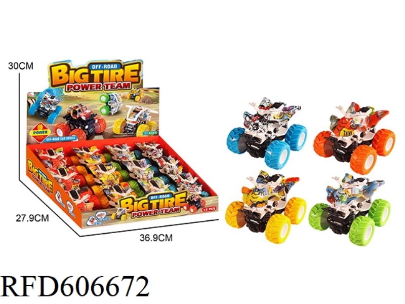 BEACH MOTORCYCLE DOUBLE INERTIA 4WD 12PCS