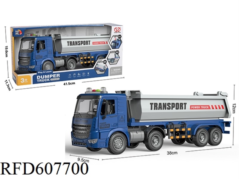 INERTIAL OPEN-DOOR SOUND AND LIGHT DUMP TRUCK (SAPPHIRE)