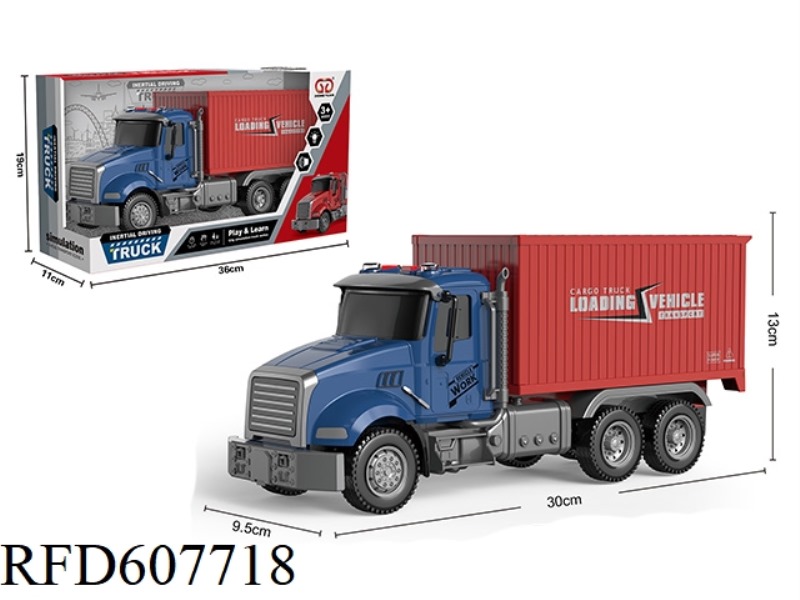 INERTIAL ACOUSTO-OPTIC CONTAINER TRUCK (BLUE)
