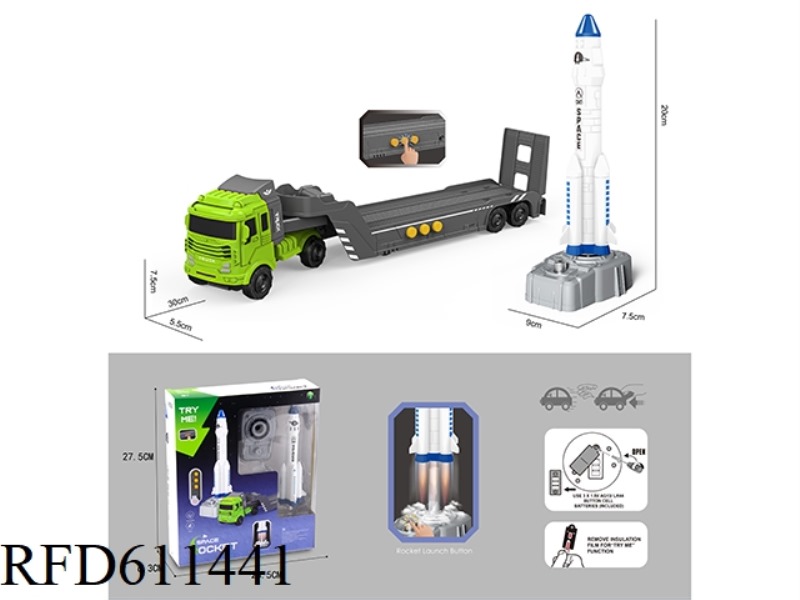 INERTIAL TRAILER WITH SOUND TAPE ROCKET EJECTION