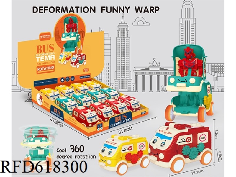INERTIAL CARTOON CAR (12 PIECES)