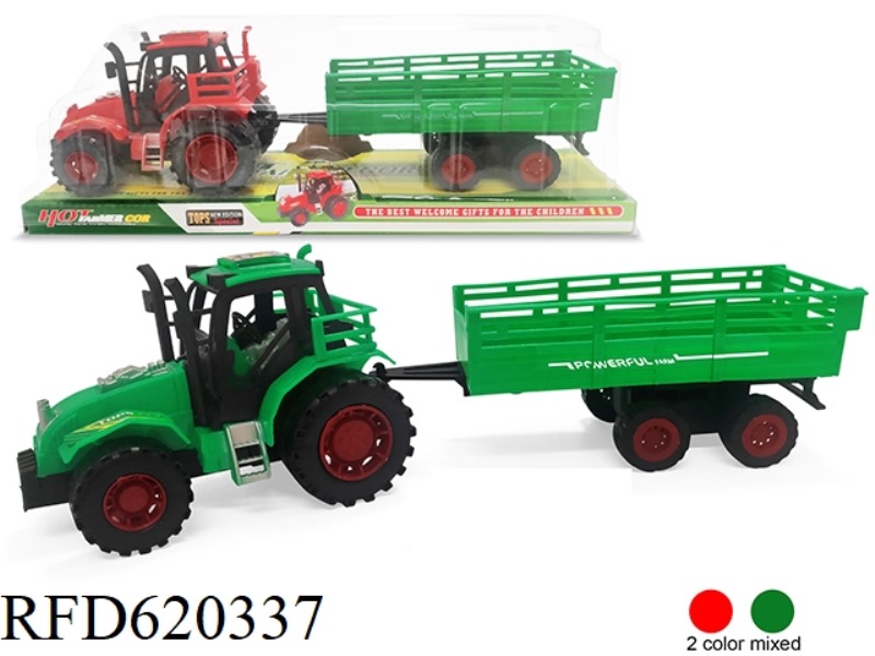SOLID COLOR INERTIA FARMER'S TRUCK PULL BUCKET (RED, GREEN 2 COLOR MIX)