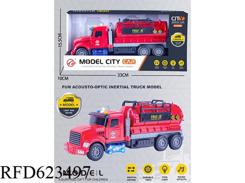 SOUND AND LIGHT FIRE TANK INERTIA CAR