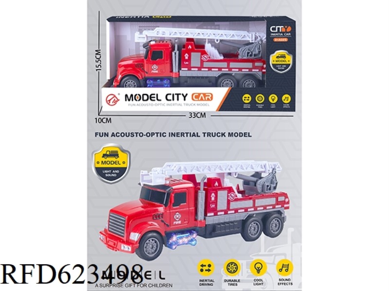 SOUND AND LIGHT FIRE LADDER INERTIAL CAR