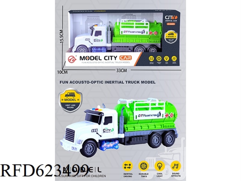 SOUND AND LIGHT SANITATION TANK INERTIA CAR