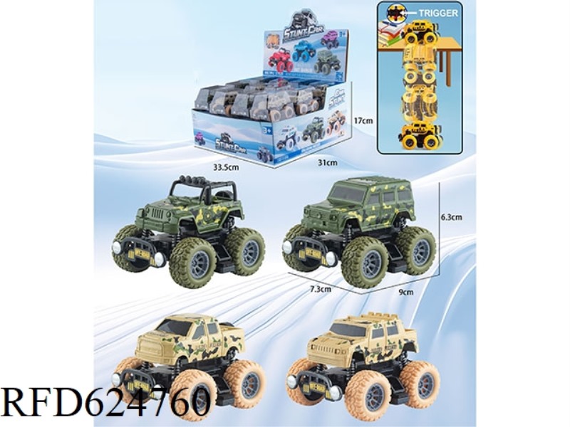 COLLISION AGAINST COMPETITIVE VEHICLE [MILITARY VEHICLE STYLE] 24PCS