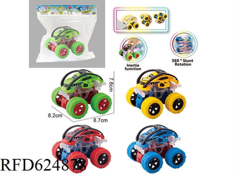 LIGHTING DOUBLE INERTIA STUNT CAR [OFF-ROAD VEHICLE GRAFFITI STYLE]