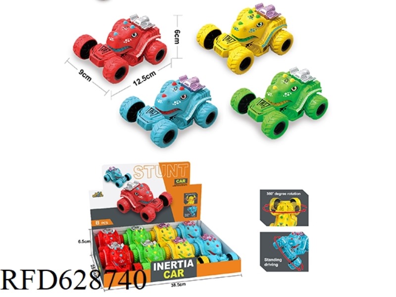 INERTIAL STUNT DINOSAUR SPINNING CAR