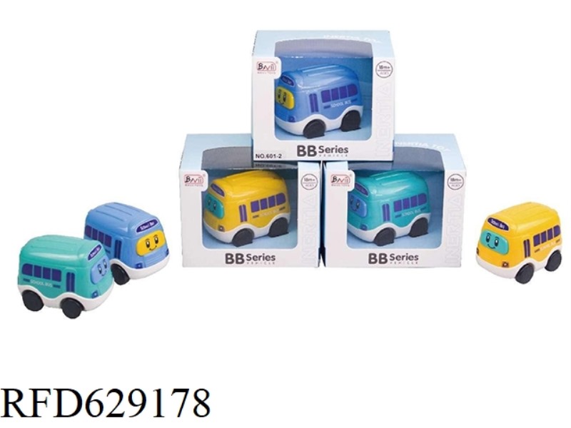 Cartoon inertial school bus