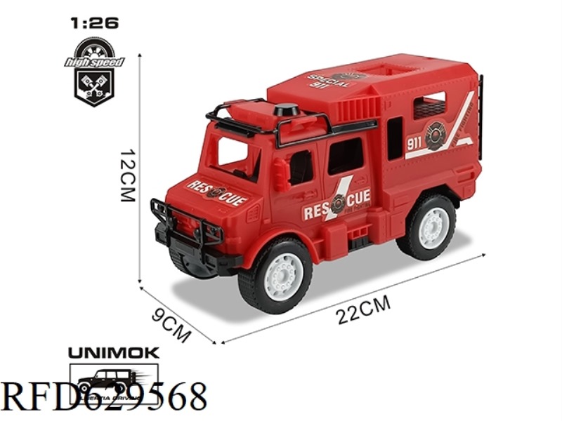 INERTIAL CROSS-COUNTRY FIRE TRUCK