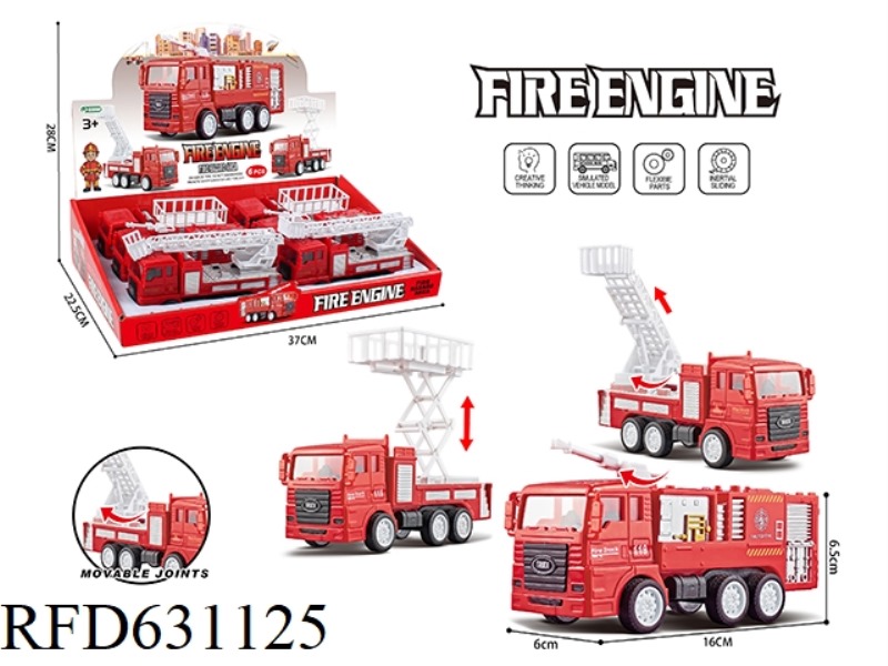 INERTIAL FIRE TRUCK 6PCS