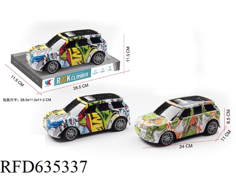 LAND ROVER 1:16 INERTIAL OFF-ROAD GRAFFITI SIMULATION CAR