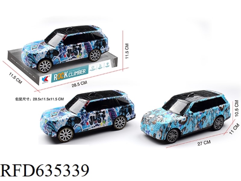 RANGE ROVER 1:16 INERTIAL OFF-ROAD GRAFFITI LARGE SIMULATION CAR